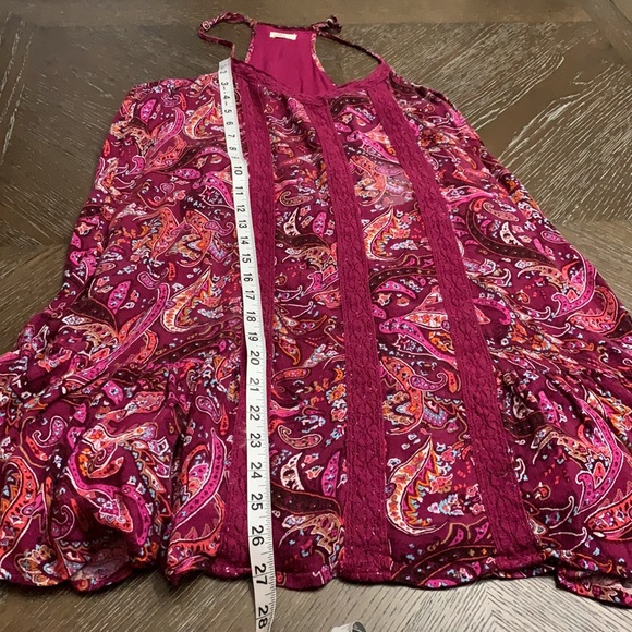 Hollister plum paisley print razorback mini dress - Picture 12 of 14